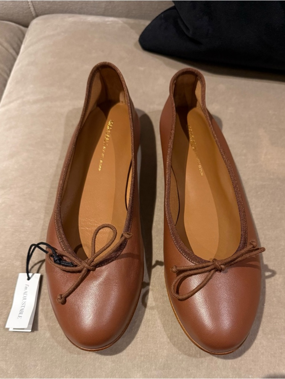 Brand new Margaux Leather Demi Flats (size 39)